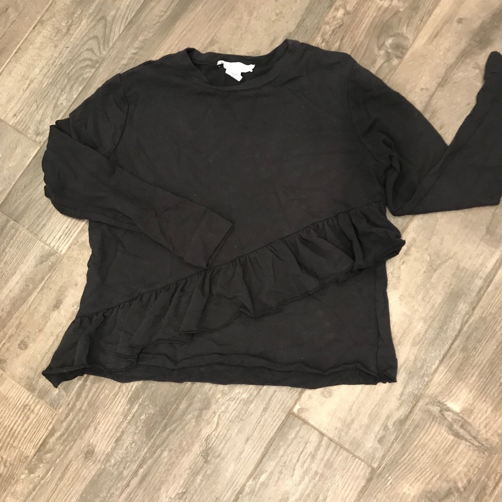 Workshop Republic Clothing ruffled sweatshirt